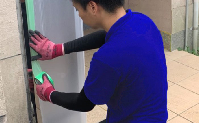 養生を行って傷、汚れを防止