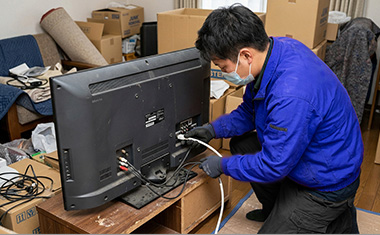 家電の取り外し